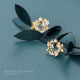 Flower earrings, four-leaf clover earrings – Thoughtful Gifts — 3