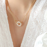 Personalized Round Ring Freshwater Pearl Pendant – Jewelry Gift Ideas — 6