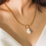 Single-Layer Chain Round Pendant Necklace Female – Jewelry Gift Ideas — 3