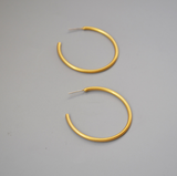 925 silver needle circle stud earrings – Meaningful Gifts — 5