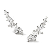 Micro Inlaid Zircon Olive Branch Leaves Ear Studs – Gifts for Her — 2