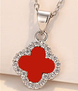 Silver Four-leaf Clover Necklace Pendant Women's – Jewelry Gift Ideas — 5