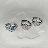 Female Diamond Studded Love Cat Foot Earrings – Gifts for Her — 5