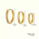 Korean-style Micro-paved Diamond Earrings Minimalist – Stylish Gifts — 5