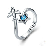 Korean Style Sterling Silver Airplane Ring – Stylish Gifts — 5