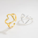 Sterling Silver Love Ring Personality Hollow Hong Kong – Stylish Gifts — 2