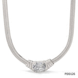 Glass Stone Pendant Stainless Steel Ornament – Jewelry Gift Ideas — 8