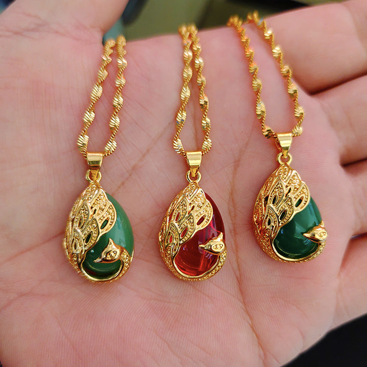 Women's Colorless Vietnam Sand Gold Solid – Jewelry Gift Ideas — 1