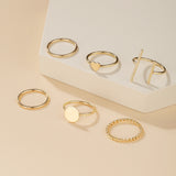 Creative Alloy Love Ring 6piece Set – Gifts for Couples — 5