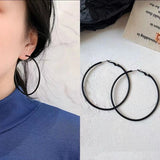 Simple Personality Vintage Black Frosted Earrings – Useful Gifts — 4