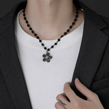 Small Flower Sparkling Beaded Necklace – Jewelry Gift Ideas — 3