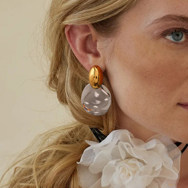 Destiny Chunky Gold Drop Earrings – Unique Gift Ideas — 1