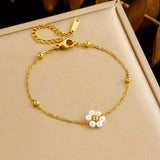 Fashion Simple Pearl Flower Long Earrings – Stylish Gifts — 4