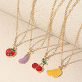 Cute Strawberry Cherry Fruit Element Pendant – Jewelry Gift Ideas — 5