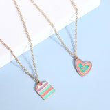 Women Macaron Multi-color Oil Drop Heart Pendant – Jewelry Gift Ideas — 2