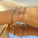 Fashion Geometry Pattern Titanium Steel Bracelet – Stylish Gifts — 4