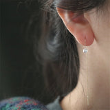 Fashion Sterling Silver Gold-plated Zircon Earring – Stylish Gifts — 4