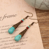 Bohemian Style Ethnic Style Earrings, Red Long Tassels – Stylish Gifts — 11