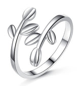 Simple leaf ring index finger jewelry creativity – Jewelry Gift Ideas — 1