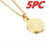 Stainless Steel Rhinestone Prayer English – Jewelry Gift Ideas — 5