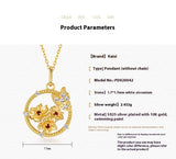 Love Of Butterfly S925 Silver Plating Gold Flower – Jewelry Gift Ideas — 3