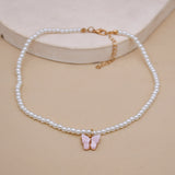 Elegant White Pearl Choker Necklace Small Round – Jewelry Gift Ideas — 9