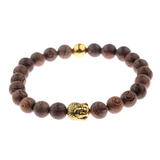Hot Men Natural Wood Beads Cross Bracelets Onyx – Gifts for Him — 2