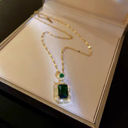 Zircon Inlaid Simple Earring Necklace – Jewelry Gift Ideas — 6