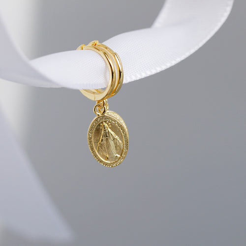 100% 925 Golden earrings sterling silver earrings – Practical Gifts — 2