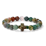 Stone Bead Cross Bracelet Women's Simple Retro – Jewelry Gift Ideas — 14