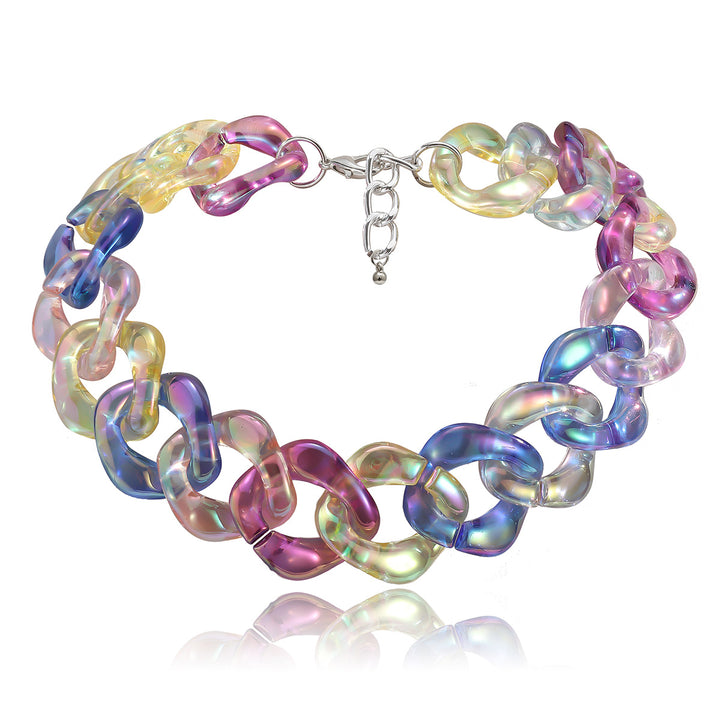 Colored Hip Chain Hollow Exaggerated Necklace – Jewelry Gift Ideas — 1