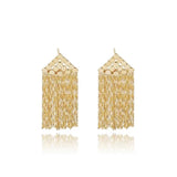 Light Luxury Small Simple Metal Tassel Earrings – Small Gift Ideas — 1