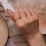 Cute Animal Plain Silver Ring – Stylish Gifts — 5