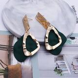 Irregular stitching geometric earrings – Unique Gift Ideas — 3