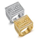 Titanium Steel Gold Plated Men's Ring – Gifts for Him — 2