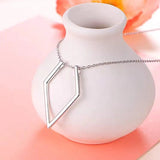 V-shaped Bracket Necklace To Send Wife Ring – Jewelry Gift Ideas — 2