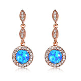 Trendy Rose Gold White Gold Multicolor Round Opal – Practical Gifts — 8