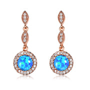 Trendy Rose Gold White Gold Multicolor Round Opal – Practical Gifts — 8