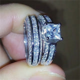 Zircon White Diamond And Blue Diamond Ring – Stylish Gifts — 2