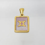 Stainless Steel Square Shell Zodiac Necklace – Jewelry Gift Ideas — 5