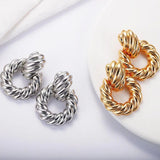 Alloy twist earrings – Small Gift Ideas — 3