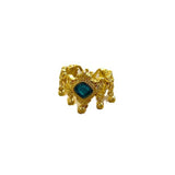 Chinese Style Blue Green Golden Balls Tassel Ring – Stylish Gifts — 6