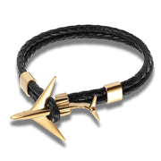 Fashion Machine Leather Bracelet Stainless Steel – Stylish Gifts — 5