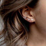 Women's Star Moon Love Puncture Thread Earrings – Gifts for Her — 7