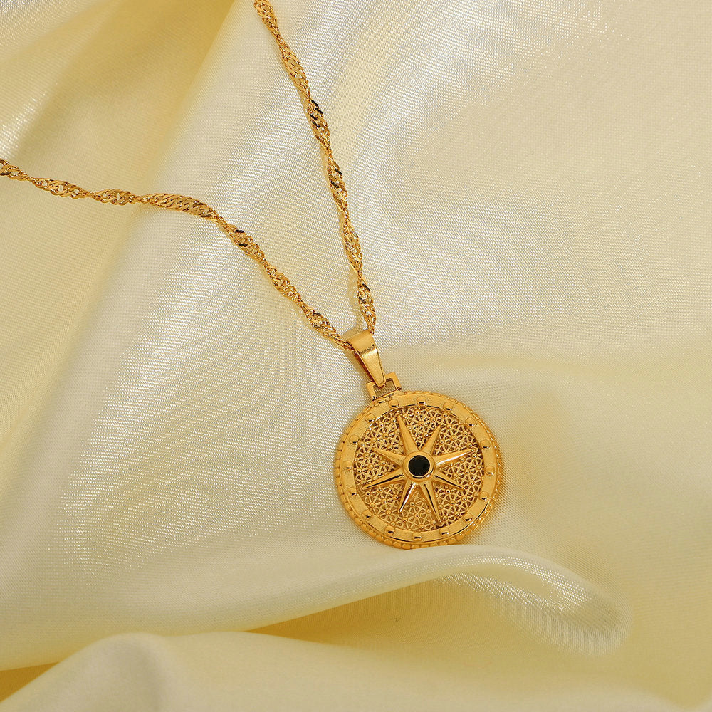 Men's And Women's Pendant Necklace Round Eight – Jewelry Gift Ideas — 1