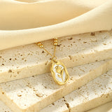 Simple Rose White Shell Pendant Necklace – Jewelry Gift Ideas — 17