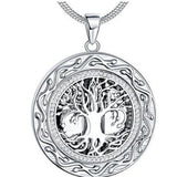 Round Life Tree Necklace In Memory Of Relatives – Jewelry Gift Ideas — 1