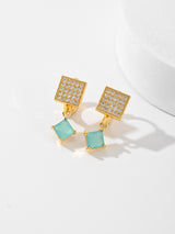 European And American Square Fashion Zircon Earrings – Stylish Gifts — 7