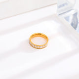 Rhinestone Titanium Steel Ring For Women – Gifts for Her — 10