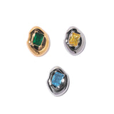 Niche Candy Color Square Zircon Inlaid Metal Stud – Useful Gifts — 8